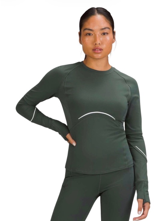lululemon athletica Tops - Lululemon Rulu Reflective Running Performance Long Sleeve Shirt 6 EUC Activewear